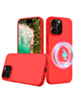 Soft Solid Silicone Case with Wireless Charging - RED for iPhone 16 Pro Max (Only Ground Shipping)