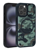 Camo Design Thin Magnetic Case with Camera Stand Kickstand - Style 8 for iPhone 16 Pro Max (Only Ground Shipping)