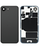 Back Glass with Wireless NFC Charging Flex & Flashlight Flex for iPhone 16e (Black) (Service Pack)