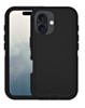 Heavy Duty Case for iPhone 16 Plus (BLACK) (Only Ground Shipping)
