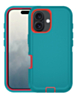 Heavy Duty Case for iPhone 16 Plus (TEAL & RED) (Only Ground Shipping)