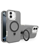 Support Heavy Duty Case with Wireless Charging Kickstand - GRAY for iPhone 16 Plus (Only Ground Shipping)