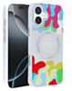 Happy Face Wireless Charging Case - WHITE for iPhone 16 Plus (Only Ground Shipping)