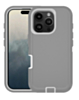 Heavy Duty Case for iPhone 16 Pro (GRAY & WHITE) (Only Ground Shipping)