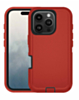 Heavy Duty Case for iPhone 16 Pro (RED & BLACK) (Only Ground Shipping)