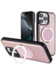 Slim Leather Case with Wireless Charging Kickstand - PINK for iPhone 16 Pro (Only Ground Shipping)