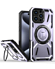 Full-Body Rugged Shockproof Case with Built-in Ring Holder - PURPLE for iPhone 16 Pro (Only Ground Shipping)