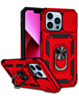 Dual Layers Hybrid Case (RED) for iPhone 16 Pro with Metal Ring and Camera Protector (Only Ground Shipping)