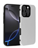 Full Cover New Design Silicone Case - WHITE for iPhone 16 Pro (Only Ground Shipping)