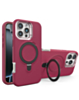 Support Heavy Duty Case with Wireless Charging Kickstand - MAROON for iPhone 16 Pro (Only Ground Shipping)