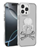 Transparent Skull Design Case - WHITE for iPhone 16 Pro / 17 (Only Ground Shipping)
