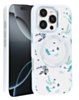 Flower Design Wireless Charging Case - WHITE for iPhone 16 Pro / 17 (Only Ground Shipping)