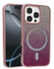 Wireless Charging Bling Diamond Crystal Case - PINK for iPhone 16 Pro (Only Ground Shipping)