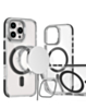Thin Magnetic Clear Case with Camera Stand Kickstand - BLACK for iPhone 16 Pro (Only Ground Shipping)