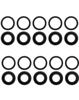 Back Camera Lens with Adhesive for iPhone 16 / 16 Plus (2 Piece Set) (Pack of 10) (Aftermarket)