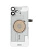 Clear Back Glass with Wireless NFC and MagSafe Magnet for iPhone 16 Plus (NO LOGO) (BLACK)
