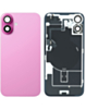 Back Glass with Frame and MagSafe Magnet for iPhone 16 Plus (PINK TITANIUM) (Service Pack)
