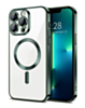 Shiny Wireless Charging Clear Case - DARK GREEN for iPhone 16 Pro Max (Only Ground Shipping)