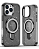 Glitter Ring Stand Protective Case for iPhone 16 Pro Max (BLACK) (Only Ground Shipping)