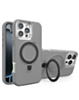 Support Heavy Duty Case with Wireless Charging Kickstand - GRAY for iPhone 16 Pro Max (Only Ground Shipping)