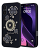 Luxury Diamond Shiny Cases with Ring - BLACK for iPhone 17 (Only Ground Shipping)