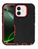 Heavy Duty Case for iPhone 17 (BLACK & RED) (Only Ground Shipping)