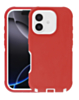 Heavy Duty Case for iPhone 17 (RED & WHITE) (Only Ground Shipping)