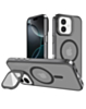 Slim Transparent Camera Stand Case with Wireless Charging - GRAY for iPhone 17 (Only Ground Shipping)