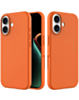 Soft Solid Silicone Case (Full Buttom Cover) - ORANGE for iPhone 17 (Only Ground Shipping)