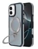 Matte Transparent Case with Wireless Charging Kickstand - GRAY for iPhone 17 (Only Ground Shipping)