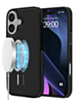 Full Cover Leather Design Wireless Charging Case - BLACK for iPhone 17 (Only Ground Shipping)