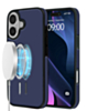 Full Cover Leather Design Wireless Charging Case - DARK BLUE for iPhone 17 (Only Ground Shipping)