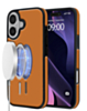 Wireless Charging Clear Case with IC Chip - ORANGE for iPhone 17 (Only Ground Shipping)