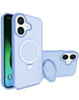 Carbon Wireless Charging Case with Ring Stand - BLUE for iPhone 17 (Only Ground Shipping)