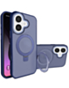 Carbon Wireless Charging Case with Ring Stand - DARK BLUE for iPhone 17 (Only Ground Shipping)