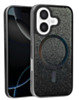 Wireless Charging Bling Diamond Crystal Case - BLACK for iPhone 17 (Only Ground Shipping)