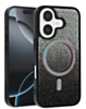 Wireless Charging Bling Diamond Crystal Case - BLACK & SILVER for iPhone 17 (Only Ground Shipping)