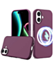 Soft Solid Silicone Case with Wireless Charging - MAROON for iPhone 17 (Only Ground Shipping)