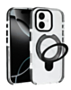 Transparent Case with Wireless Charging Kickstand - BLACK for iPhone 17 (Only Ground Shipping)