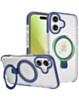 Magnetic Clear Case with Kickstand - BLUE for iPhone 17 (Only Ground Shipping)