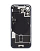 Back Glass with Frame and Wireless NFC Charging Flex and MagSafe Magnet for iPhone 17 (NO LOGO) (WHITE)