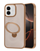 Luxury Matte Hard Magnetic Ring Holder Case - BROWN for iPhone 17 (Only Ground Shipping)