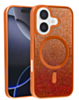 Thin Wireless Charging Bling Diamond Crystal Case (ORANGE) for iPhone 17 (Only Ground Shipping)
