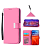 Elegant Leather Wallet Case with Wristlet Strap - PINK for iPhone Air (Only Ground Shipping)