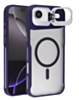 Matte Transparent Camera Stand Case with Wireless Charging for iPhone Air (PURPLE) (Only Ground Shipping)