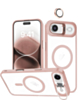 Thin Magnetic Clear Case with Camera Stand & Camera Cover - PINK for iPhone Air (Only Ground Shipping)