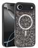 Wireless Charging Bling Diamond Crystal Case - BLACK & SILVER for iPhone Air (Only Ground Shipping)