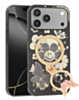 Luxury Diamond Shiny Cases with Butterfly Ring Design - BLACK for iPhone 17 Pro (Only Ground Shipping)