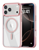 Shiny Magnetic Clear Cases - PINK for iPhone 17 Pro (Only Ground Shipping)
