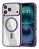 Shiny Magnetic Clear Cases - PURPLE for iPhone 17 Pro (Only Ground Shipping)